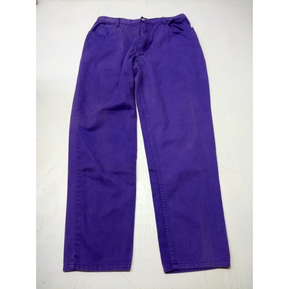 VINTAGE Brighton Blues Purple Size 13/14 High-Rise Medium Wash Mom Jeans